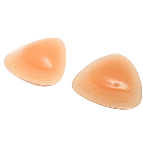 Preisvergleich Produktbild Onefeart Kieselgel Hochdrücken Damenauflagen Enhancers für Frauen Triangle Brustpolster Verdickt Inserts Plump Hautfreundlich Bikini Pad für Frauen Badeanzug Hochzeit Free Größe A Hautfarben