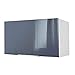 Berlenus CH6HG - Mueble Alto de Cocina para Cubrir la Campana (60 cm), Color Gris Brillante