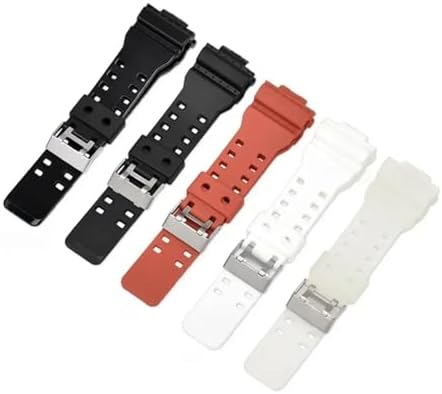 Strap for GA-100/110/120/140/200/400/700 800 GD-100/110/120 G-8900 GLS-100 Replace Silicone Resin Watch Band 16mm - 2