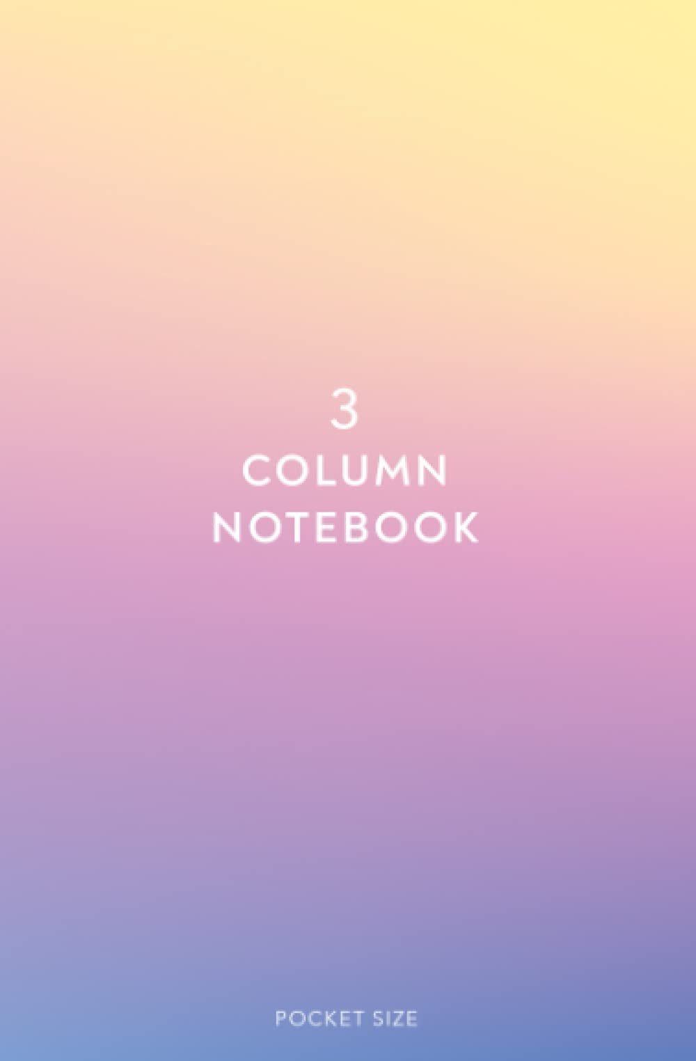 3 Column Notebook: Pocket Size Log Book, Columnar Logbook, Ruled Notebook