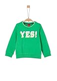 junior jumble solver Rundhals, Frontprint s.Oliver Junior Jungen Langarm Sweatshirt, Palm Tree (Palm Tree 7588), 104/110/REG