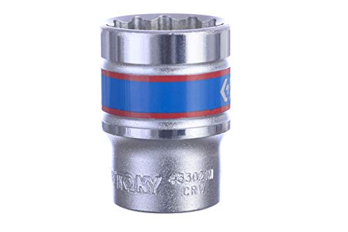 KingTony BR Soquete Estriado 21Mm - 1/2 Kingtony Br 433021M