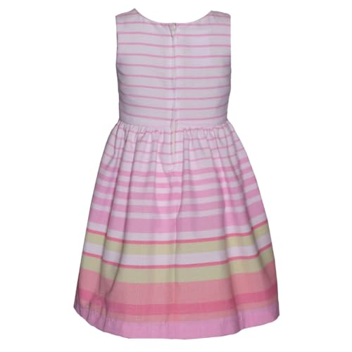 Bonnie Jean Girl's Easter Dress - Spring Striped Dress with Cardigan for Baby Toddler Little and Big Girls2