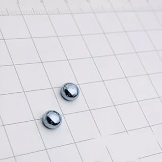 1 Piece 2 Grams Weight Pure Osmium Metal Bead, 99.95% High Purity Melted Os Irregular Ball for Lab Experiments and Periodic Table Densest Element Specimen Collection