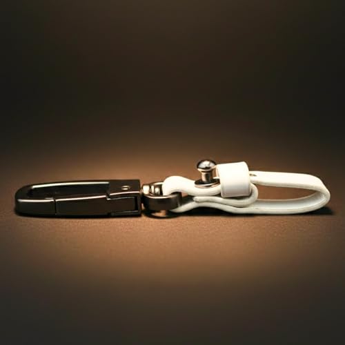 Image of THE MEN THING - Stylish Multicolor Stainless Steel Keychain for Men & Boys (URBAN AXIS WHITE)