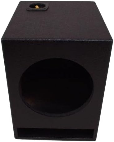 American Sound Connection Single 12" Subwoofer Universal Fit Vented Port Sub Box Speaker Enclosure - Armor Coated