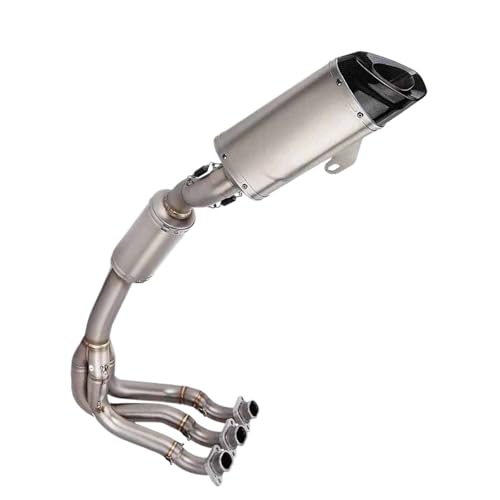 Pot échappement complet moto carbone anti-rouille pour Tiger 660