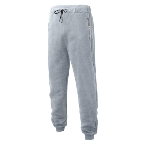 Tuta autunnale Pantaloni della tuta da jogging per uomo allenamento maschile casual pantaloni caldi pantaloni solidi pantaloni con tasca con cerniera pantaloni cargo per lavoro all'aperto passeggiate