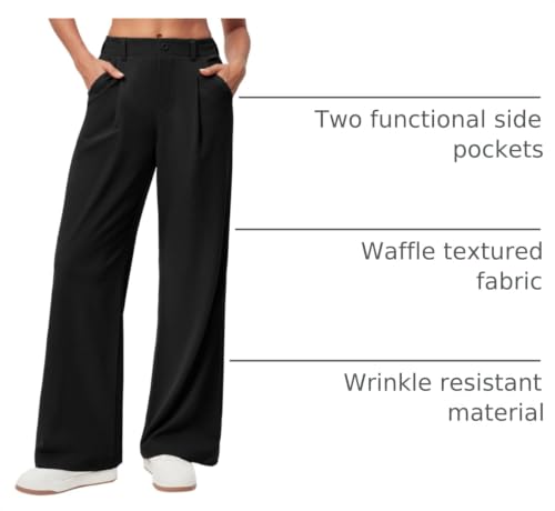 Image of Ewedoos Wide Leg Dress Work Pants for Women Business Casual Office Outfits