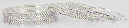 Zircon Studded Traditional Glossy Finished Bangle Set