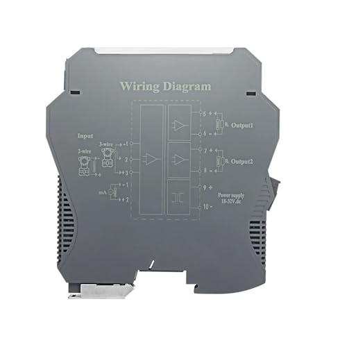 BACYDLPL Convertidor de señal analógica de riel de 35 mm CA 220 V, 4-20 mA a 0-10 V, 0-5 V, aislador de señal, acondicionador de señal de Voltaje y Corriente.(4-20MA_0-20MA Output)