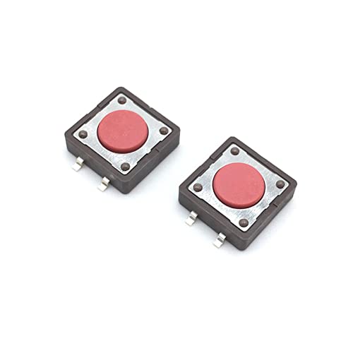 Interrupteur tactile bouton-poussoir SMD 4pin micro switch rouge 12x12x4.3mm DTSM-2