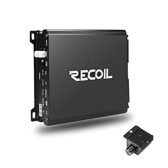 Recoil DI600.1 Class-D Car Audio Mono-Block Subwoofer Amplifier 1200W Max