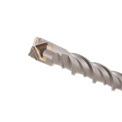 Image of TAPARIA 24mm Cross Point Tip SDS Plus Hammer Drill Bit for Concrete /Masonry Drilling (HDC 24400, 24x340x400 mm)-Home, DIY, Professional, Construction, Brick, Wall-Drilling