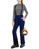 Pioneer Camp Women's Snow Pants Ski Bibs Waterproof...
