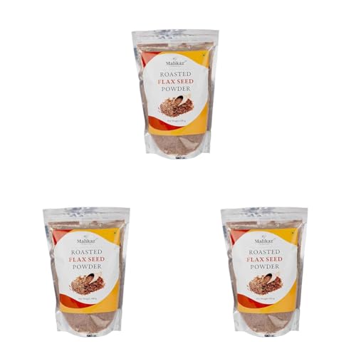 Image of Malikaz' The Royale Taste Roasted Flax | Alsi Seed Powder, 500g | Omega-3 Rich Superfood | 100% Natural | No Additives | Powdered Roasted Flax Seeds | Flax Meal | (Pack of 3)