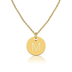 Letters Ketting Goud I Gouden Ketting Dames met 18 Karaat Goud Plating I Gouden Ketting voor Vrouwen I Letters Ketting met Hanger in Goud I Letters Ketting