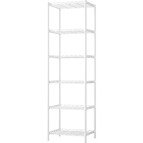 FTEYUET 6-Tier Heavy Duty Metal Shelving Unit Cover