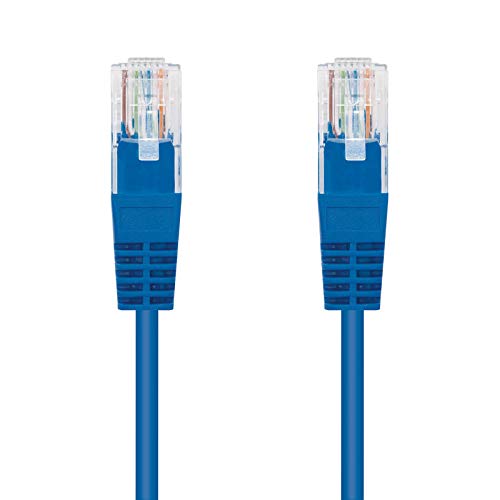 Monkey Ladder Cat.6 Ethernet Cable 1 Meter - 100% Copper UTP Network Patch Cord Blue RJ45
