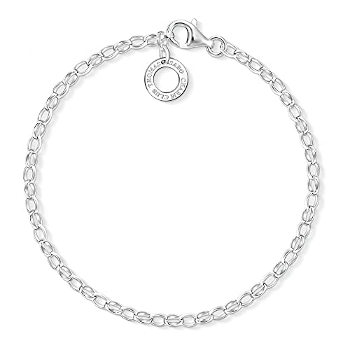 THOMAS SABO Damen Charm-Armband Classic Charm Club 925 Sterling Silber X0163-001-12