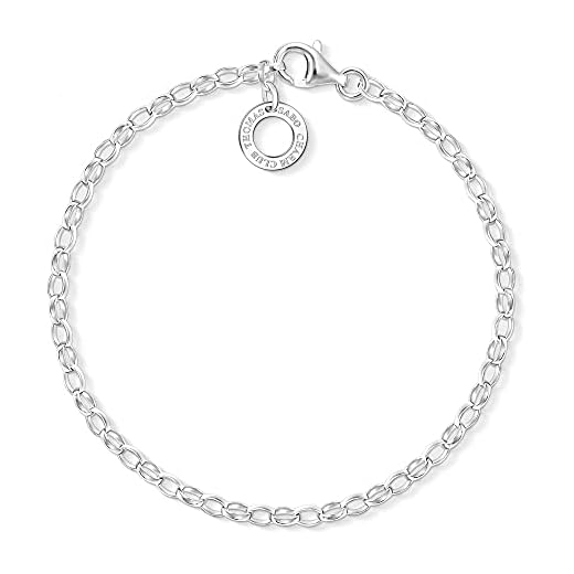 Thomas Sabo Damen Charm-Armband Classic Charm Club 925 Sterling Silber X0163-001-12