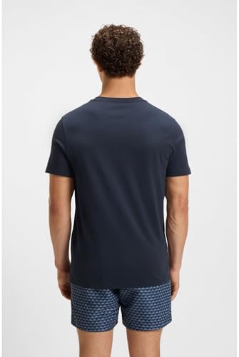 BOSS Herren T-Shirt Rn Beach_T_Shirt, Navy413, L EU – Ansicht 4