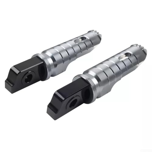 FACAIIO Hintere Aluminium-Fußrasten Triumph Bonneville T120 und Street Scrambler 900 Motorräder, Titangrau