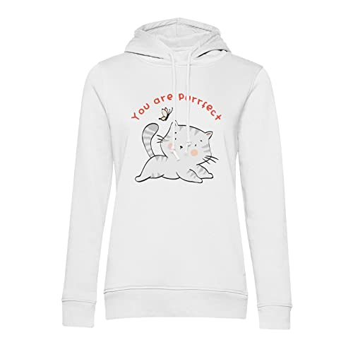 Sweat à capuche chat You are Purrfect idéal pour vos week-ends cocooning