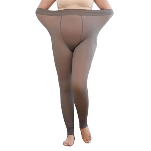 Collants transparents sans pieds de luxe 320g galbe parfait grandes tailles