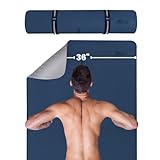 Gogokiwi Extra Wide Yoga Mat for Men Women (72'L x 36'W x 1/2' Thick) Non Slip Fitness & Exercise Mat with Alignment Marks for Yoga, Pilates, Stretch & Floor Workouts