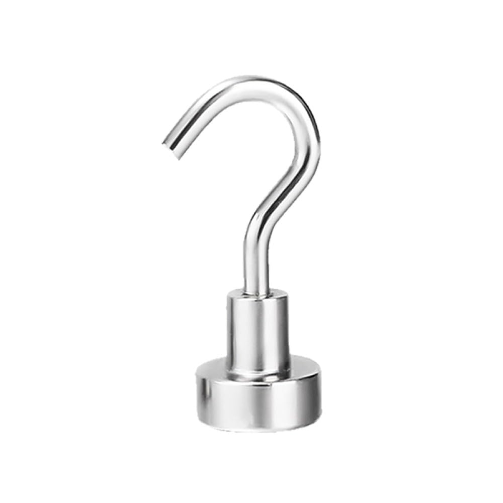 1/10 Piezas Ganchos Magnéticos Potente Gancho De Carga Multiusos Fuerte Almacenamiento Montado En La Pared Hogar Cocina Llave Toalla Organización, Tire Máximo 10 KG, 10 Piezas