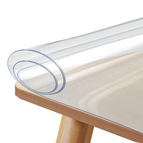 Protège-table transparent contre les rayures : nappe PVC de cuisine
