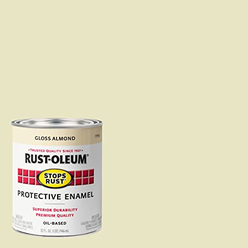 Image of Rust-Oleum Stops Rust Brush On Protective Enamel Paint, Gloss Almond
