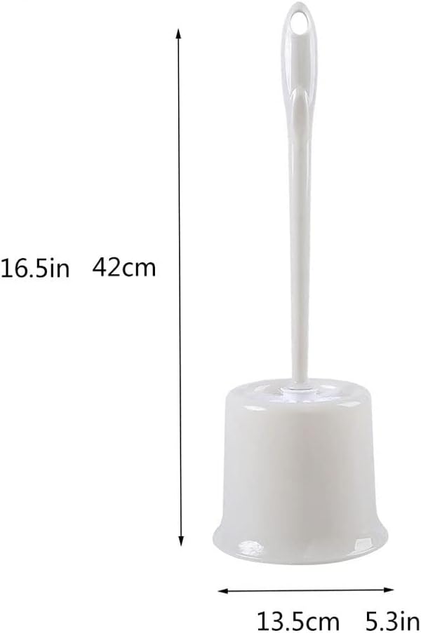 Toilet Brush Holder Long Handle Holder Toilet Brush with Base Toilet Brush Simple Design Toilet Brush Bathroom Tool Cleaning Toilet Brush Set Toilet Brush Holders(A)