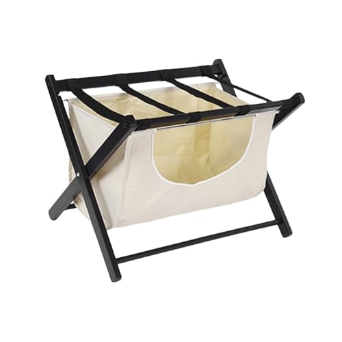Folding Luggage Stand Suitcase Stand Multifunction Lightweight Hotel Luggage Rack Clothes Holder for Living Room Guest Room, with Pouch