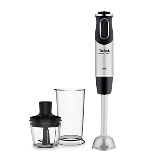 Tefal HB6598 Quickchef staafmixer Powelix Technology, 1000 W motor, Anti-spatkap, inclusief hakmolen en mengbeker