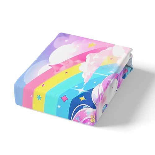 Housse de couette licorne violette pour chambre d'enfant difficile à coucher - 5
