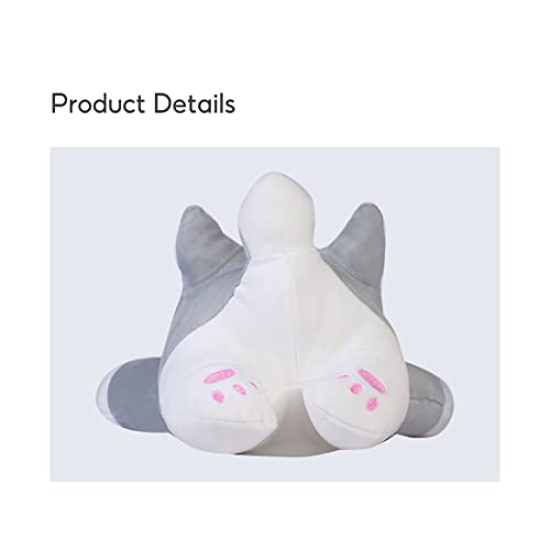 Image of MINISO Adorable Soft Stuff Animal Lying Dog Plush Toy 40CM Great for Kids,Grey