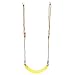 Akozon Altalena per bambini Sedile da altalena con bordo regolabile in EVA morbido con corda Giocattolo per sedia a dondolo da appendere per bambini(giallo)