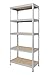 Hans Schourup, 13501055, scaffalatura da deposito con 5 ripiani in MDF, portata fino a 275kg per ripiano, 180cm x 75cm x 35cm, zincato