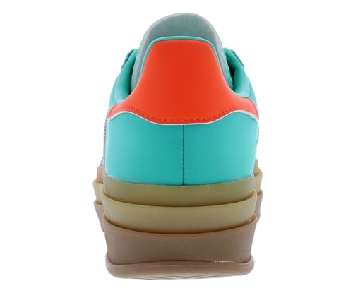 Image of adidas Gazelle Bold Womens Shoes Size 6.5, Color: Mint Rush /Impact Orange /Mint Rush-Green