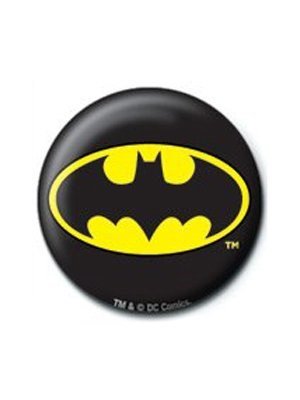 Batman Symbol Badge (One Size) (Black/Yellow)