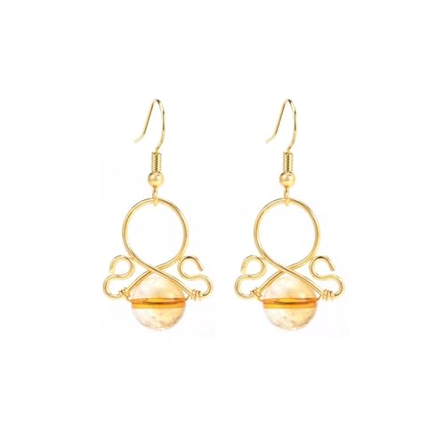 Bijoux en pierre naturelle et pendentif cerceau or pour femme raffinée