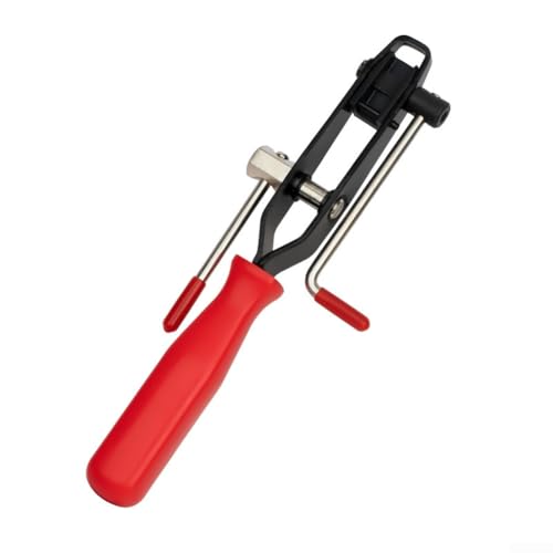 Honseadek Dust Boot Clamp Tool for CV Joint Repair, Hose Band Installation Tool, Ball Cage Plier Set Made of Alloy Steel, Red Handle Cutting Pliers(A)