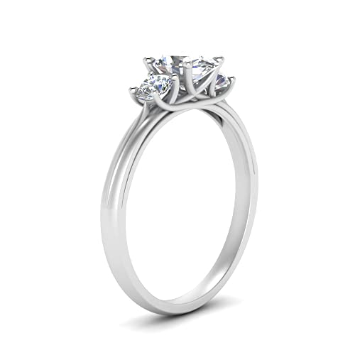 Image of Choose Your Gemstone Classic Three Stone Ring 925 Sterling Silver Oval Shape 3 Stone Engagement Rings Everyday Jewelry Wedding Jewelry Handmade Gifts for Wife US Size 4 to 12