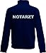 Produktbild Shirt-ideen.com NOTÄRZTIN/Notarzt Zip Neck Sweat Navy (dunkelblau) mit Brust und Rückenaufdruck in Neongelb (Notarzt, S)