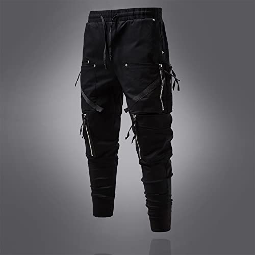 Men's Pants Casual Pants Cotton Elastic Waist Drawstring Pants2