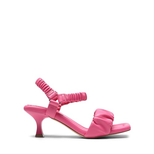 Image of DREAM PAIRS Kitten Heels for Women Comfortable Low Heels Sandals Suqare Open Toe Cute Wedding Party Evening Prom Dance Strap Dress Pump Sandals Shoes
