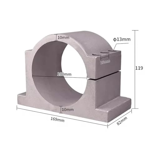 Soporte de la abrazadera del eje con fijación ajustable de aluminio 6