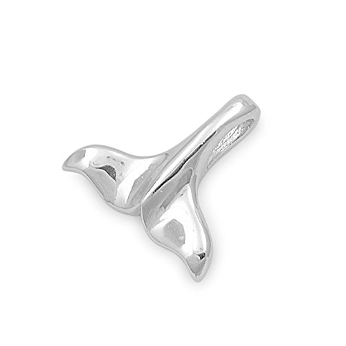 CloseoutWarehouse Sterling Silver Whale Tail Fluke Pendant